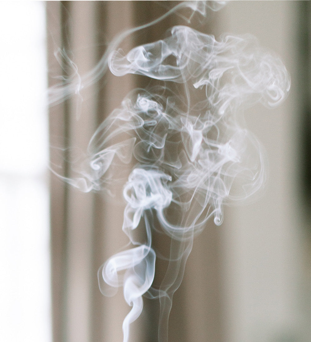 Smoke rising through the air